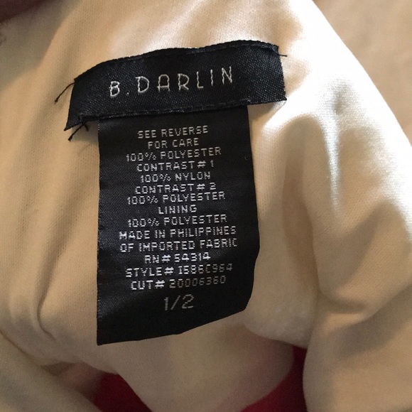 pink and gold dress, size 1/2. never worn - Picture 3 of 3